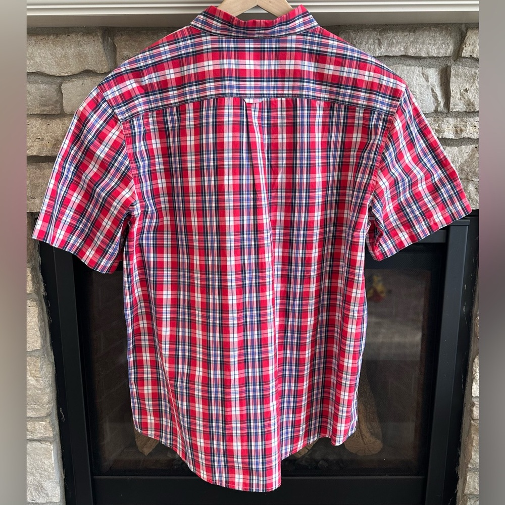 ✨NWT✨Chaps Ralph Lauren Men's 2XL Short Sleeve Shirt Button Down Plaid - Picture 10 of 10